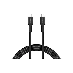 Дата кабель USB-C to USB-C 1.0m OnWire 60CL C-C 60W COLOR Braided 1m Black Canyon (CND-CCAP60AB10B)