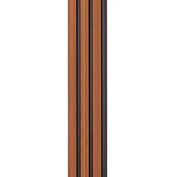 Рейка декоративна Wall Sticker PS 2900х120х12 мм Каштановий SW-00001743 - мініатюра 5