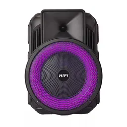 Портативна Bluetooth колонка RIAS RX-8135W 8" RGB валіза з караоке 10W Black - мініатюра 3
