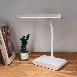 Настільна USB LED лампа Weidasi WD-6047 гнучка з акумулятором біла - мініатюра 2