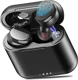 Бездротові навушники TOZO T6 Bluetooth 5.3 Premium Deep Bass. Вологозахист