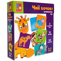 Гра настільна Vladi Toys Міні-розвивашка Чий бочок, українська мова (VT1804-43)