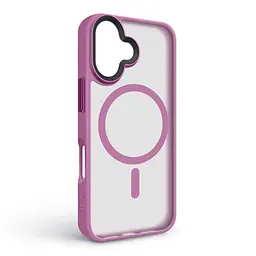 Чехол для Apple iPhone 16, Uniq MagCase, розовый, противоударный, панель-накладка с MagSafe, ударопрочный TPU+PC, с магнитом MagSafe, поддержка полноценной беспроводной зарядки, ArmorStandart (ARM79499) - мініатюра 2
