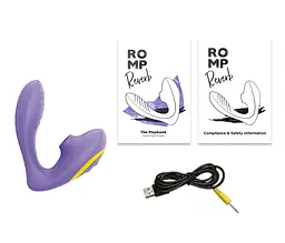 Вакуумний вібратор Romp Reverb Lilac, вагінально-кліторальний - мініатюра 4