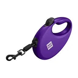 Повідець для собак WAUDOG R-leash з контейнером для пакетів L до 40 кг 5 м фіолетовий (26299)
