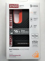 Оригінальний протиударний чохол для Samsung Galaxy S23 Plus (S916) Gear4 Battersea D3O Black Orange з підставкою - мініатюра 5