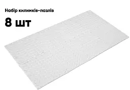 Татамі мат EasyFit 8 шт (30х30х1 см) хвіст ластівки білий (EF-1950-30-W) - мініатюра 3