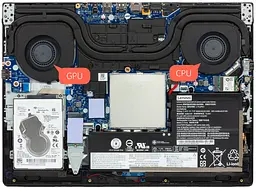 Вентилятор Lenovo кулер для моделей ноутбука Legion Y530-15 (CPU Fan) DC28000DKD1 5F10R40214 Оригінал, 5V, 4pin - мініатюра 3