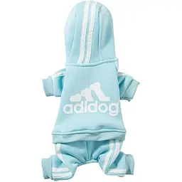 Костюм для тварин Ginger М Adidog спорт блакитний Д-30 см ОГ-40 см 2.5-3.5 кг