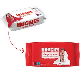 Вологі серветки Huggies Simply Clean 72 шт. - мініатюра 3
