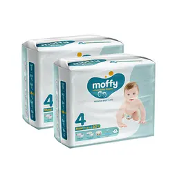 Підгузки дитячі Moffy Twin 4 (7-18 кг) 60 шт. (30 шт. x 2)