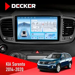 Штатна магнітола KIA Sorento 2014-2020 Decker D10-010 6x128, DSP, 4G, 2K Decker (НФ-00009335)