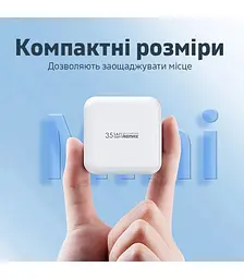 Мережевий зарядний пристрій Remax 35W PD + QC Fast Charger Білий (RP-U87) - мініатюра 4