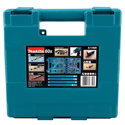 Набір біт та свердл (60 предметів) Makita E-11829 - мініатюра 5