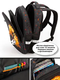 Ортопедичний шкільний рюкзак 6 в 1 для хлопчика School Standard 38х30х18 см з М'ячем для першокласника (SET 170-77) - мініатюра 6