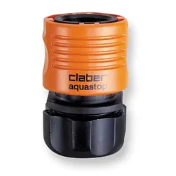 Конектор для поливального шлангу 5/8" з системою "Aquastop" Claber 8566
