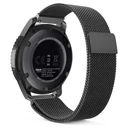 Металевий ремінець Watchbands Milanese Loop для Samsung Gear S3 - чорний (WB004METALBLACKS3) - мініатюра 3