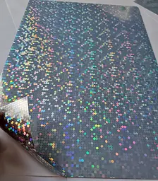 Плівка для друку Galaxy А4 80 мкм Big Bubble Holografic PET 20 шт Прозорий (11103) - мініатюра 3