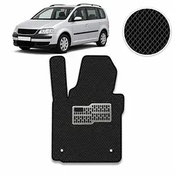 Килимок водія EVA для Volkswagen Touran I / II 2003-2015 (Металевий підп'ятник) 1 шт