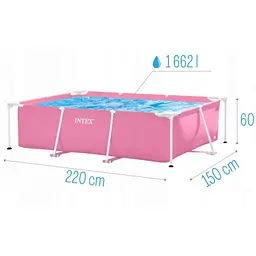Каркасний Прямокутний Басейн для Дачі Intex 220 x 150 x 60 см. - мініатюра 7