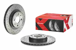 Диск гальмівний передній вентильований Ваз Kalina II, 110, 112 95-25р Brembo (09.8903.1X) - мініатюра 2
