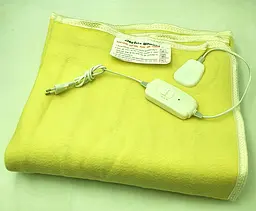 Електропростирадло електро грілка електричне простирадло LUX electric blanket 120*155см 100Вт UKC жовтий - мініатюра 3