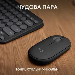 Комплект (клавіатура + миша) Logitech Pebble 2 Combo Graphite (920-012239) UA [141507] - мініатюра 7