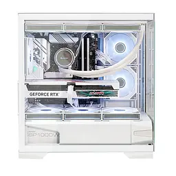 Корпус ALmordor QX25M LCD без БП White (ALQX25MWH_LCD) - мініатюра 2