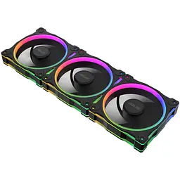 Комплект вентиляторів ASUS PRIME MR120 REVERSE ARGB BLACK 3IN1 (90DA00L0-B09020) - мініатюра 2