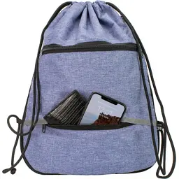Сумка для обуви Cool For School с 2 молниями с расширением унисекс темно-синяя (CF85759-24) - миниатюра 2