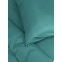 Комплект постільної білизни Ecotton Dark Green євро полісатин темно-зелений (25190) - мініатюра 7