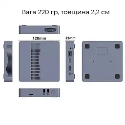 SOYO M2 Air Mini PC 6GB RAM, 128GB EMMC, Intel N4000, Windows 11 Pro - мініатюра 9