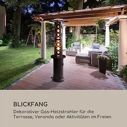 Газовий обігрівач керамічний Blumfeldt Goldflame Style (10035140) - мініатюра 2