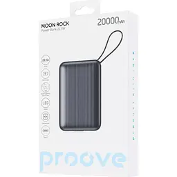 Зовнішній акумулятор Proove Moon Rock 20000mAh 22.5W Gray (PBM222012105) [136805] - мініатюра 3