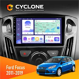 Штатна магнітола Ford Focus 2011-2019 Cyclone C9-011 4x64, DSP Cyclone (НФ-00006965)