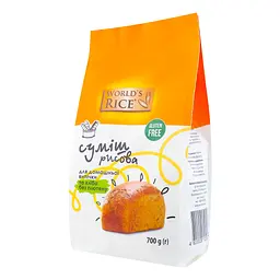 Суміш рисова безглютенова World's Rice 700 г - мініатюра 2