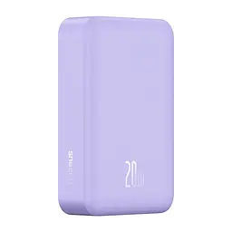 Зовнішній акумулятор бездротовий Baseus Magnetic Mini Wireless Fast Charge Power Bank 20000 mAh 20 W фіолетовий - мініатюра 4