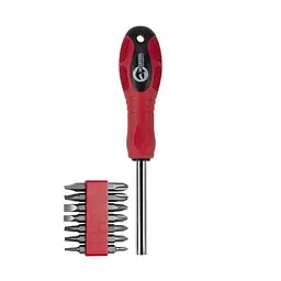 Викрутка магнітна 1/4", 10*50 мм, з комплектом насадок 15 од. CrV INTERTOOL HT-0415 - мініатюра 2