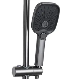 Душова система універсальна Qtap Gemini Gunmetal Black PVD з виливом QTGEM111GMB45688 - мініатюра 4