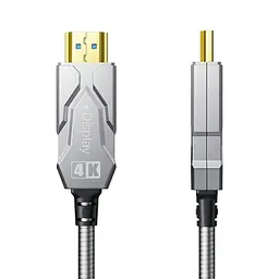 Кабель оптичний армований HDMI 2.0 100m Dtech DT-HF2100K (74-00156) - мініатюра 4