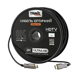 Кабель HDMI V2.1 оптичний 80м Trinix (AOC-HDMI8k-80m) (74-00149) - мініатюра 1