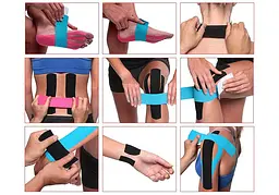 Кінезіо тейп EasyFit Kinesio бежевий (EF-2080-SN) - мініатюра 4