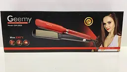 Професійна праска - випрямляч Geemy GM-2820 35 Вт з терморегулятором Червоний - мініатюра 7