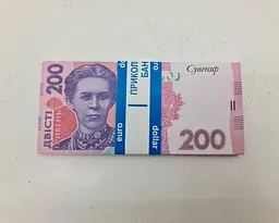 Сувенірні гроші 200 гривень нові 80 шт. (178178787) - мініатюра 3