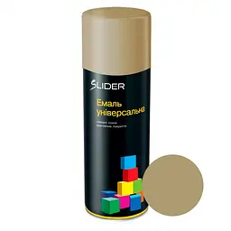 Фарба (емаль) аерозольна SLIDER color 1040 сіро-бежева мат. 400 мл 000023338