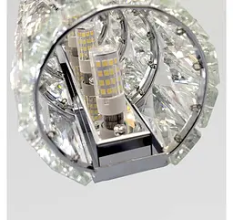 Настінне бра Artlight 88060/300WCH, 4 лампи G4, хром та прозоре скло - мініатюра 5
