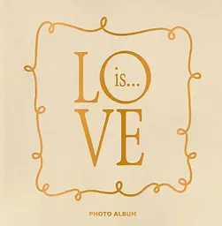 Фотоальбом «Love is...» бежевий