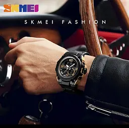 Чоловічий наручний годинник Skmei 1452 Золотий - мініатюра 5