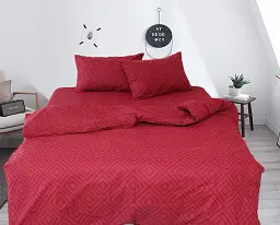 Комплект постільної білизни TAG Tekstil R129Red Полуторний