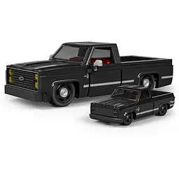 Машинка-конструктор Mattel Brick Shop Chevy '83 Silverado серії Speed (JKG42) - мініатюра 4